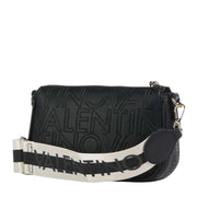 Valentino Bags Black Pansy Zip Crossbody Bag