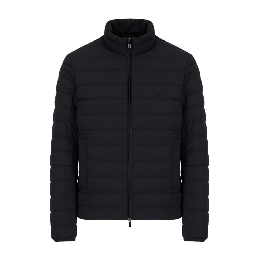 Emporio Armani Quilted Nylon Dark Navy Down Jacket