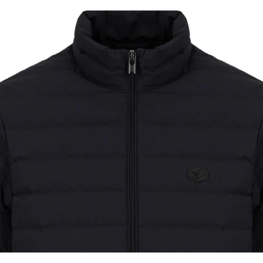 Emporio Armani Quilted Nylon Dark Navy Down Jacket