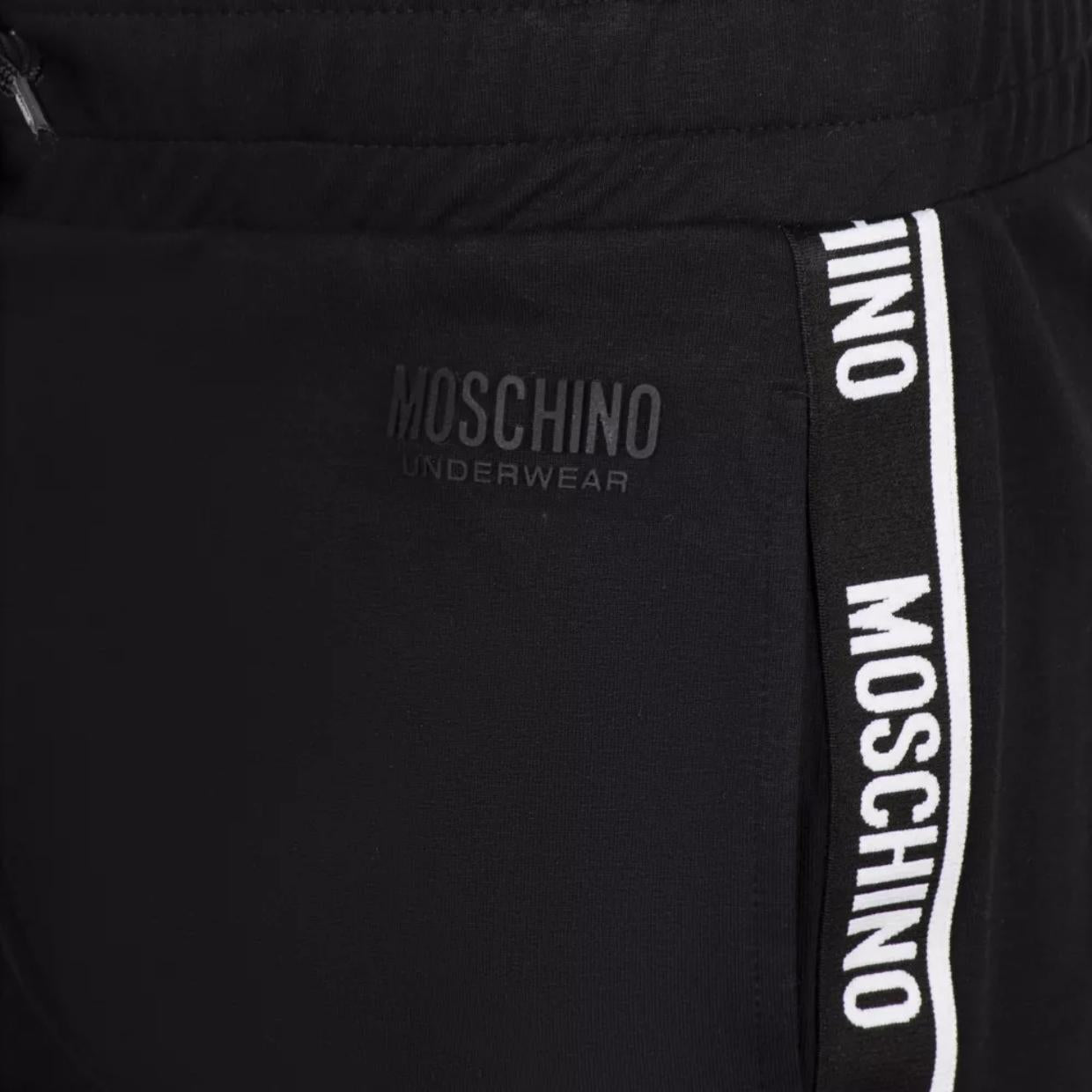 Moschino Underwear Logo Tape Black Jogging Bottoms