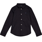 Emporio Armani Kids Dark Navy Embroidered Logo Shirt