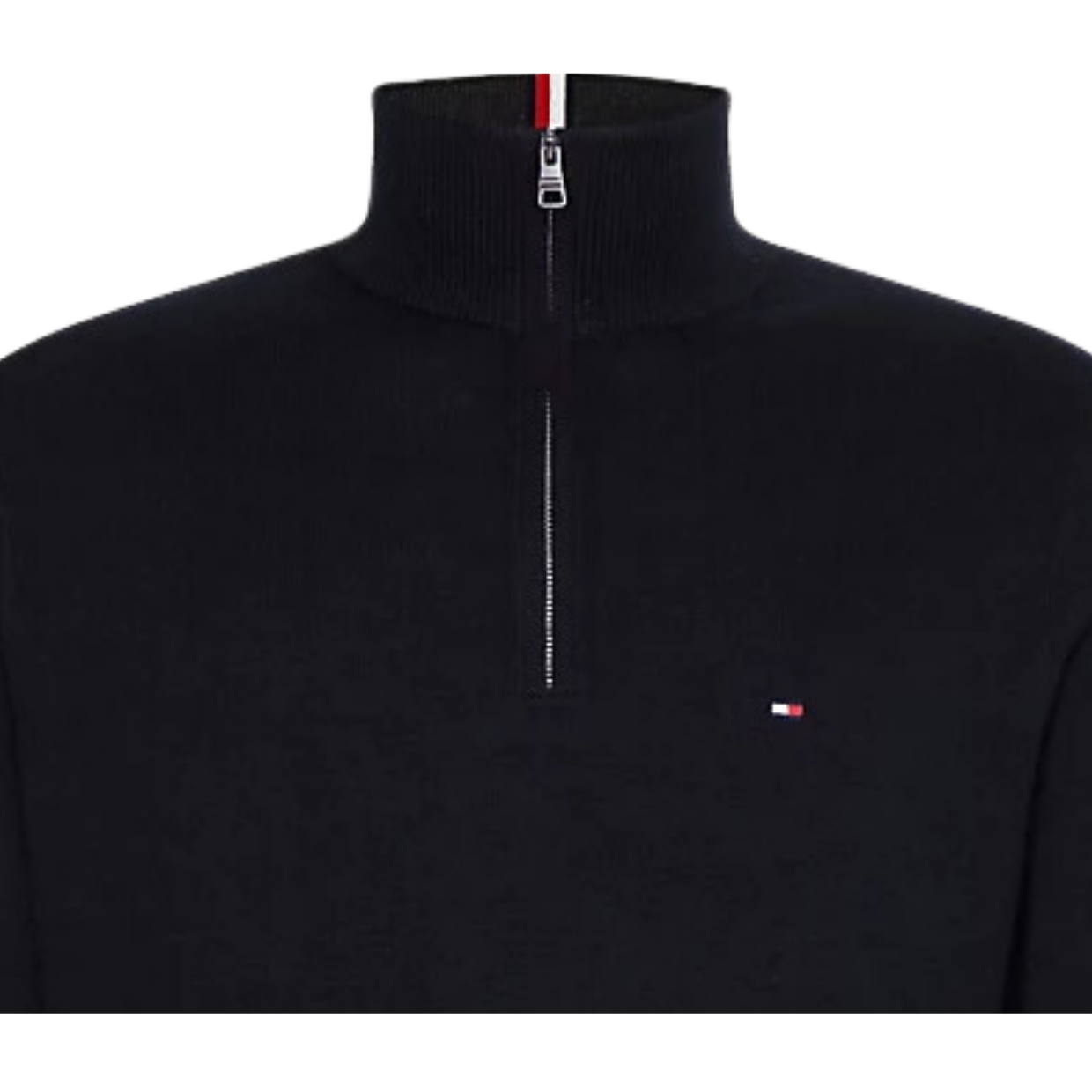 Tommy Hilfiger Black Quarter Zip Sweater