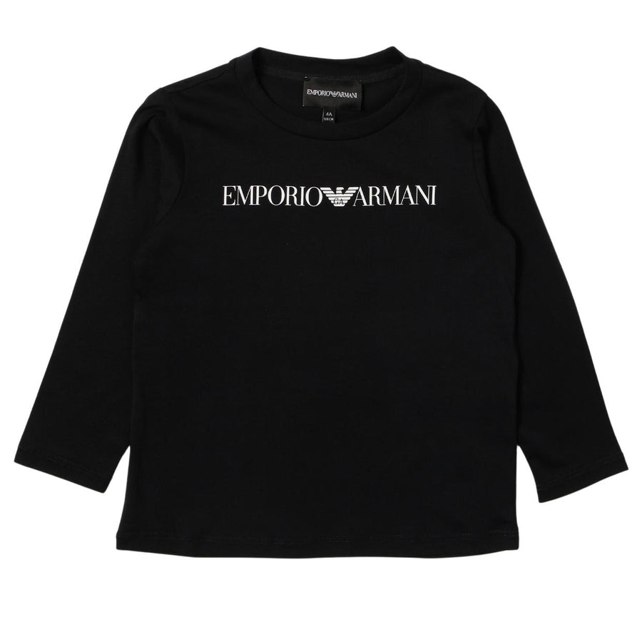 Emporio Armani Kids Dark Navy Long Sleeve T-Shirt