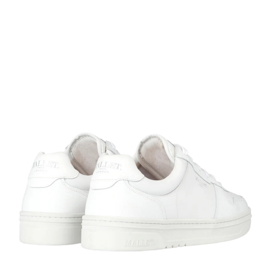 Mallet White Bentham Court Trainers