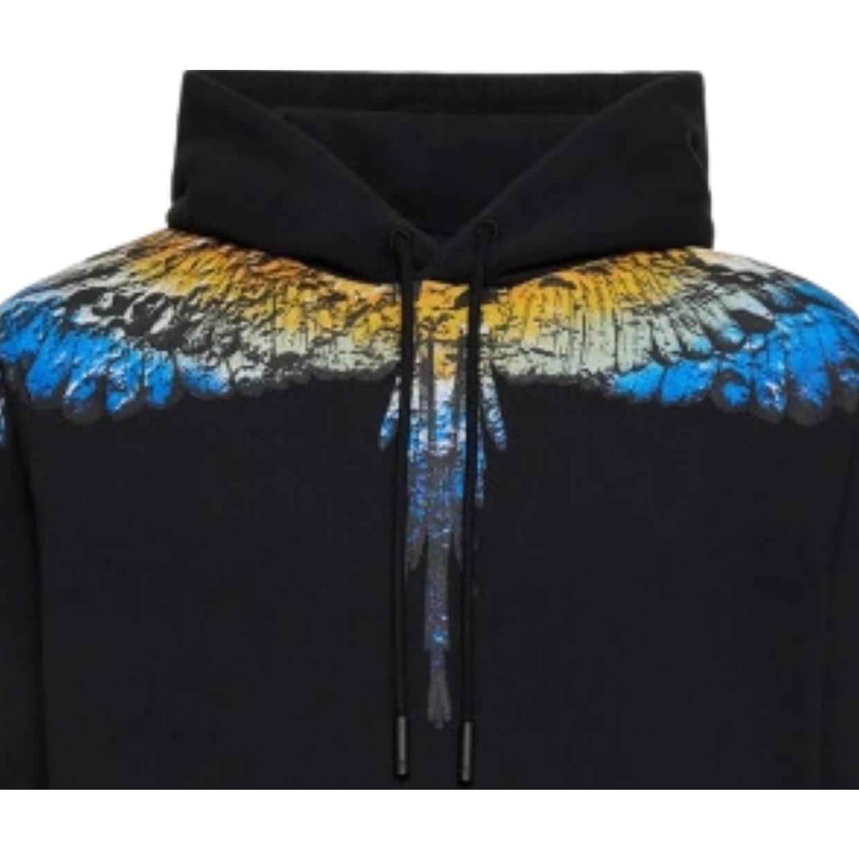 Marcelo Burlon Lunar Wings Black Hoodie