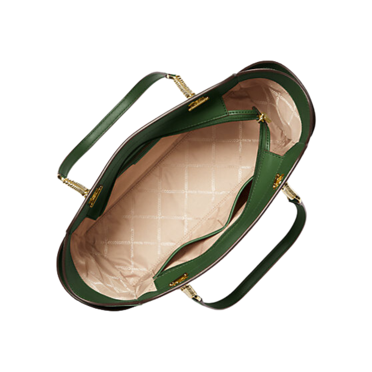 Michael Kors Green Jacquelyn Chain Tote Bag