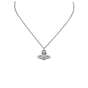 Vivienne Westwood Platinum Luzia Bas Relief Pendent Necklace