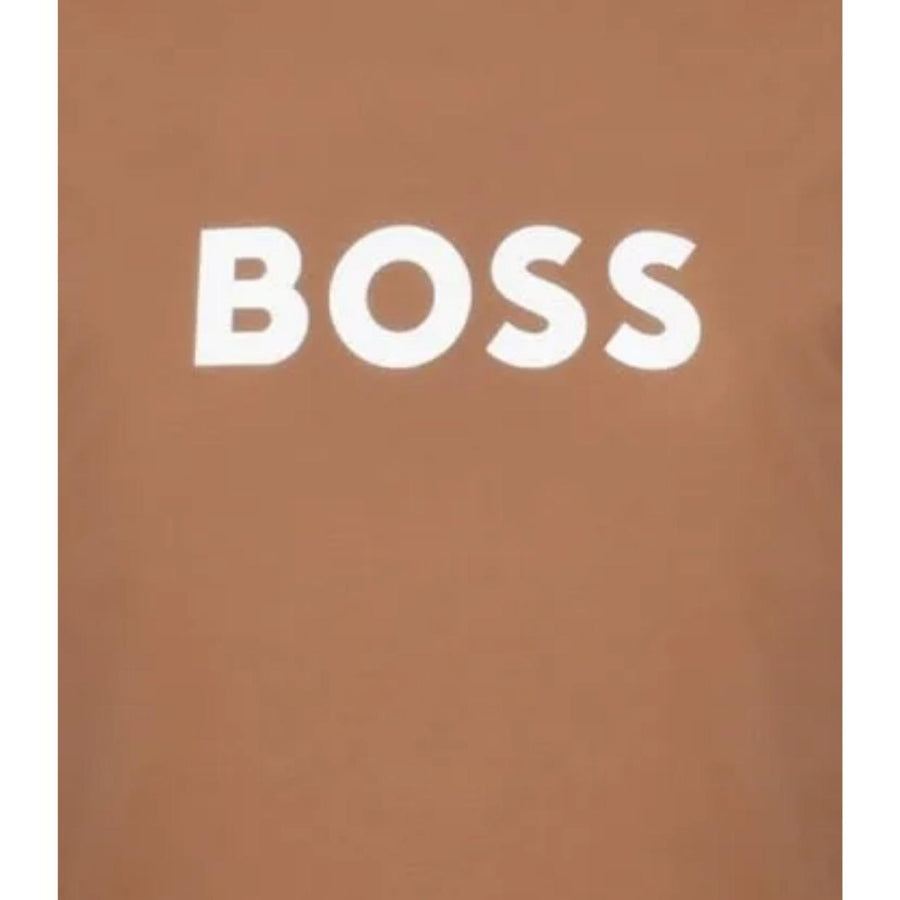 BOSS Printed Logo Beige T-Shirt