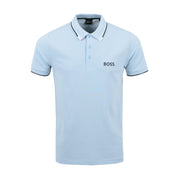 BOSS Sky Blue Embroidered Logo Polo Shirt