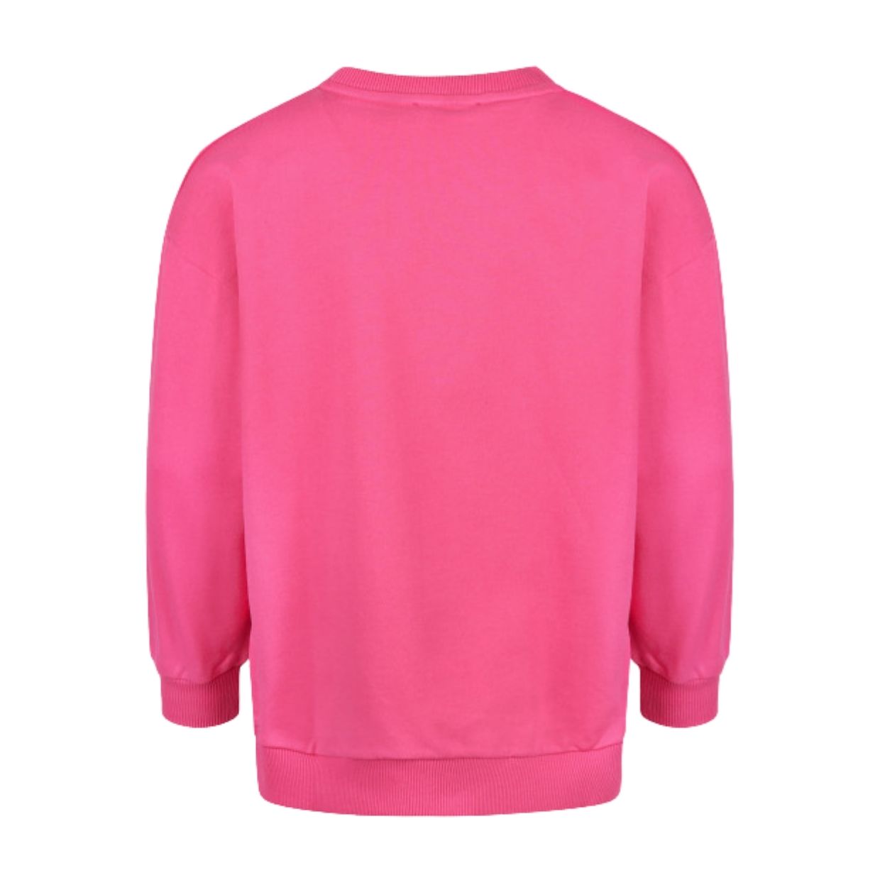 Balmain Kids Printed Logo Pink Cotton Sweatshirt