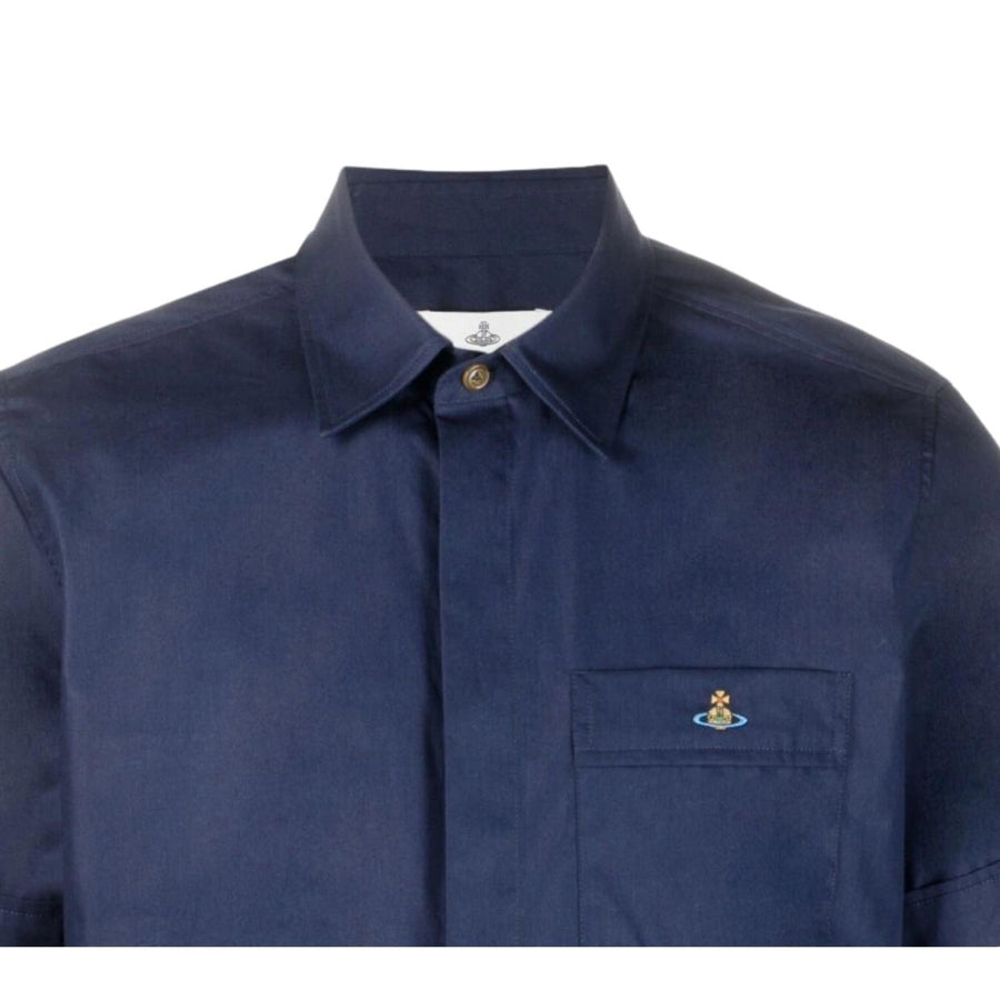 Vivienne Westwood Classic Short Sleeve Navy Shirt