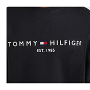 Tommy Hilfiger Logo Fleece Black Sweatshirt