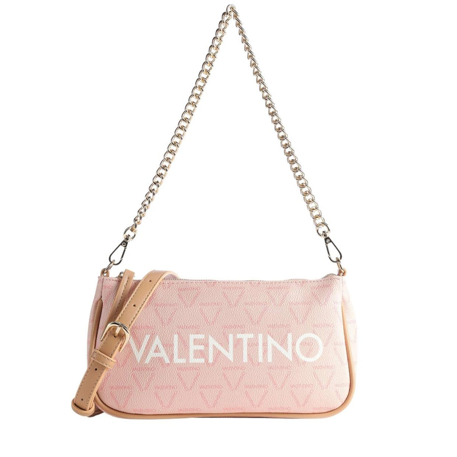 Valentino Bags Pink Liuto Logo Shoulder Bag – Retro Designer Wear