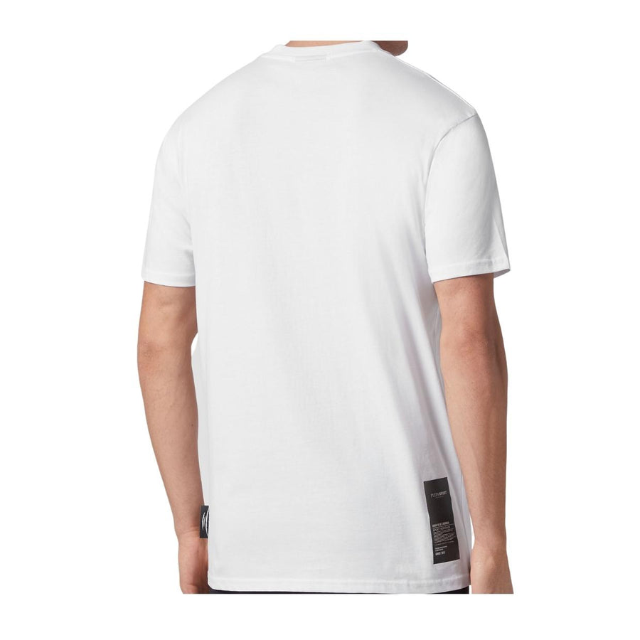 Plein Sport Tiger Scratch Print White T-Shirt