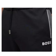 BOSS Embroidered Logo Black Tracksuit Jogging Bottom