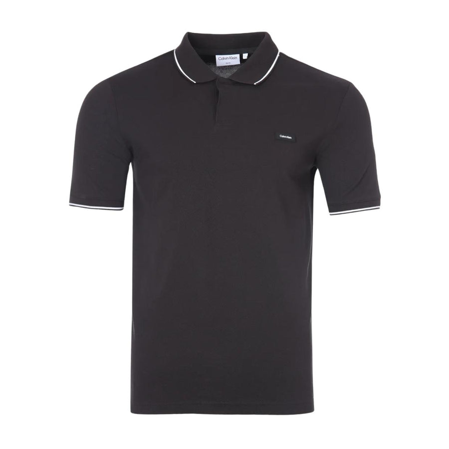 Calvin Klein Pique Tipping Short Sleeve Polo Shirt