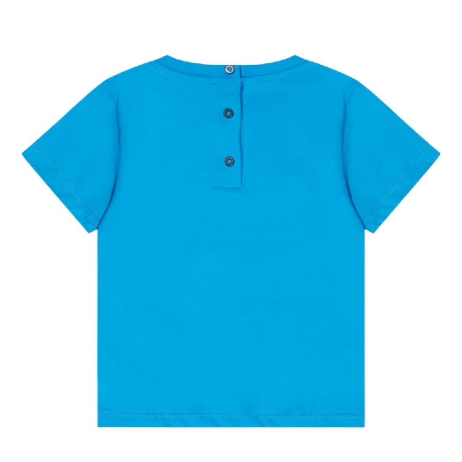 Balmain Baby Printed Logo Blue T-Shirt