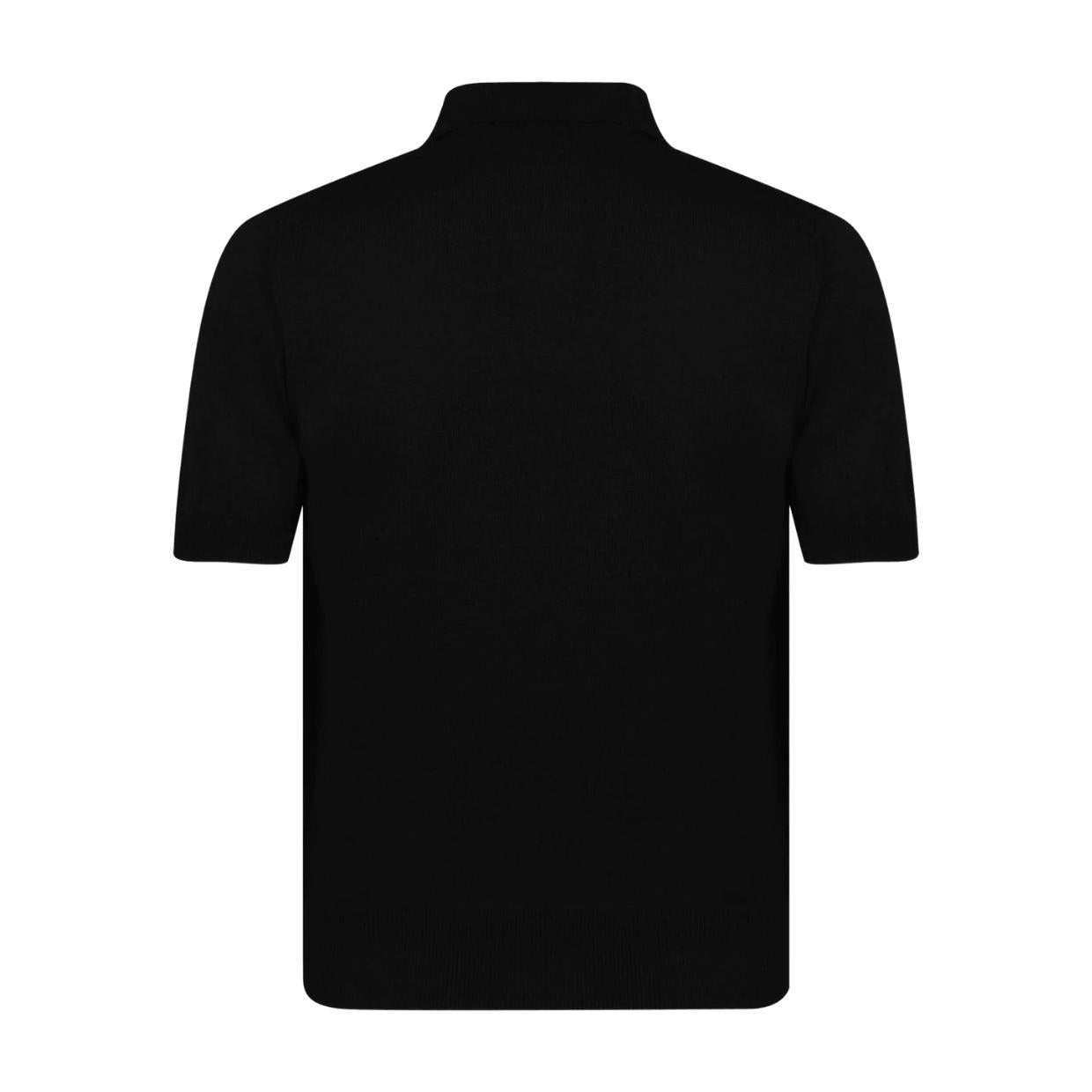 Vivienne Westwood Black Knitted Polo Shirt