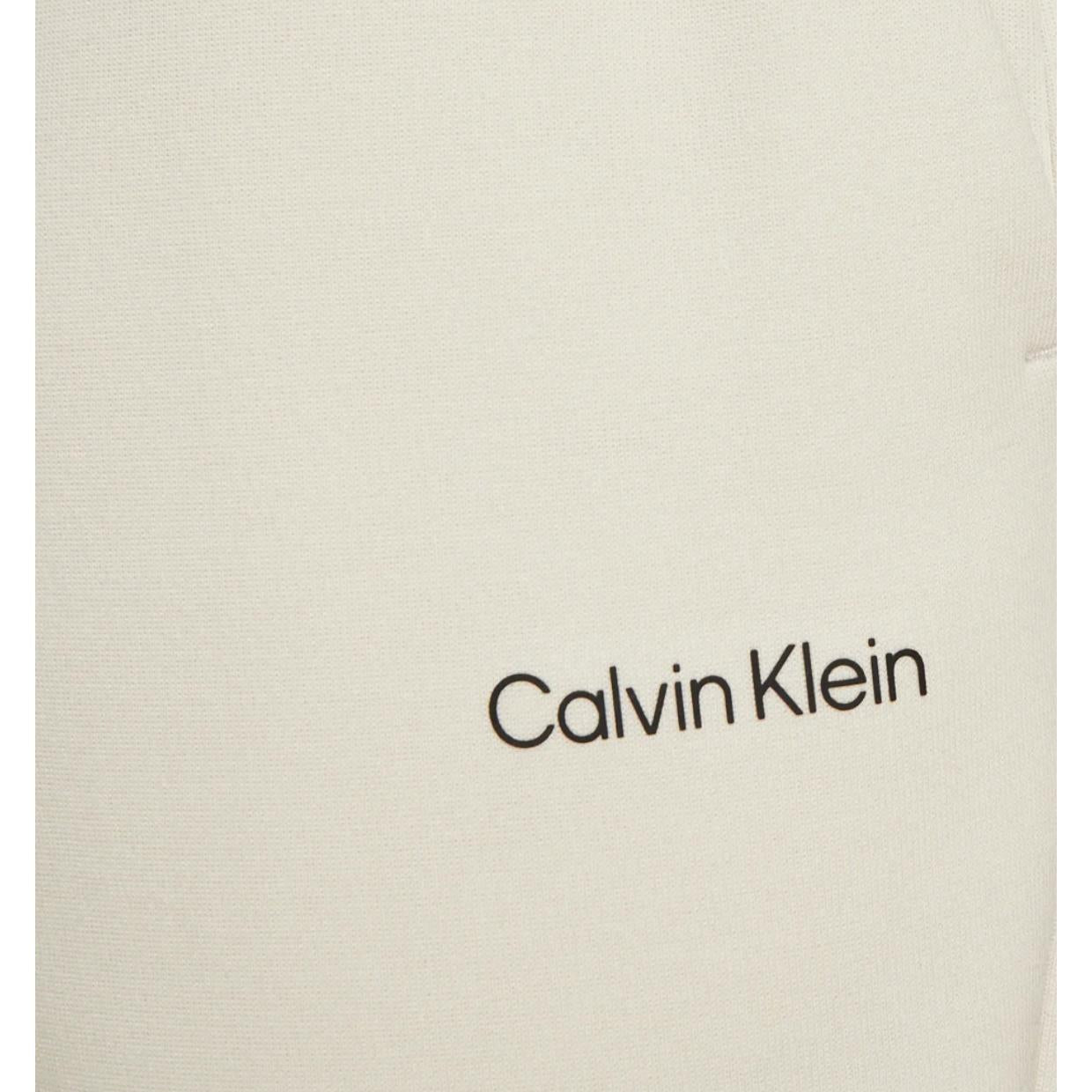 Calvin Klein Micro Logo Beige Sweat Shorts