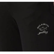 Paul & Shark Black Logo Print Jogging Bottoms