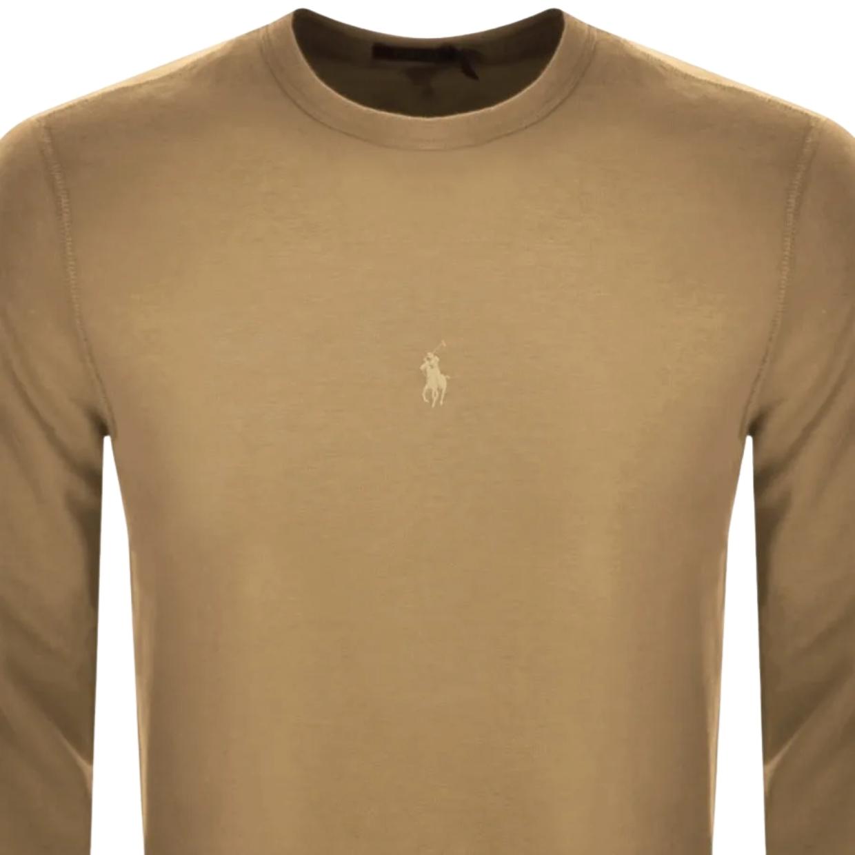 Ralph Lauren Khaki Logo Sweatshirt