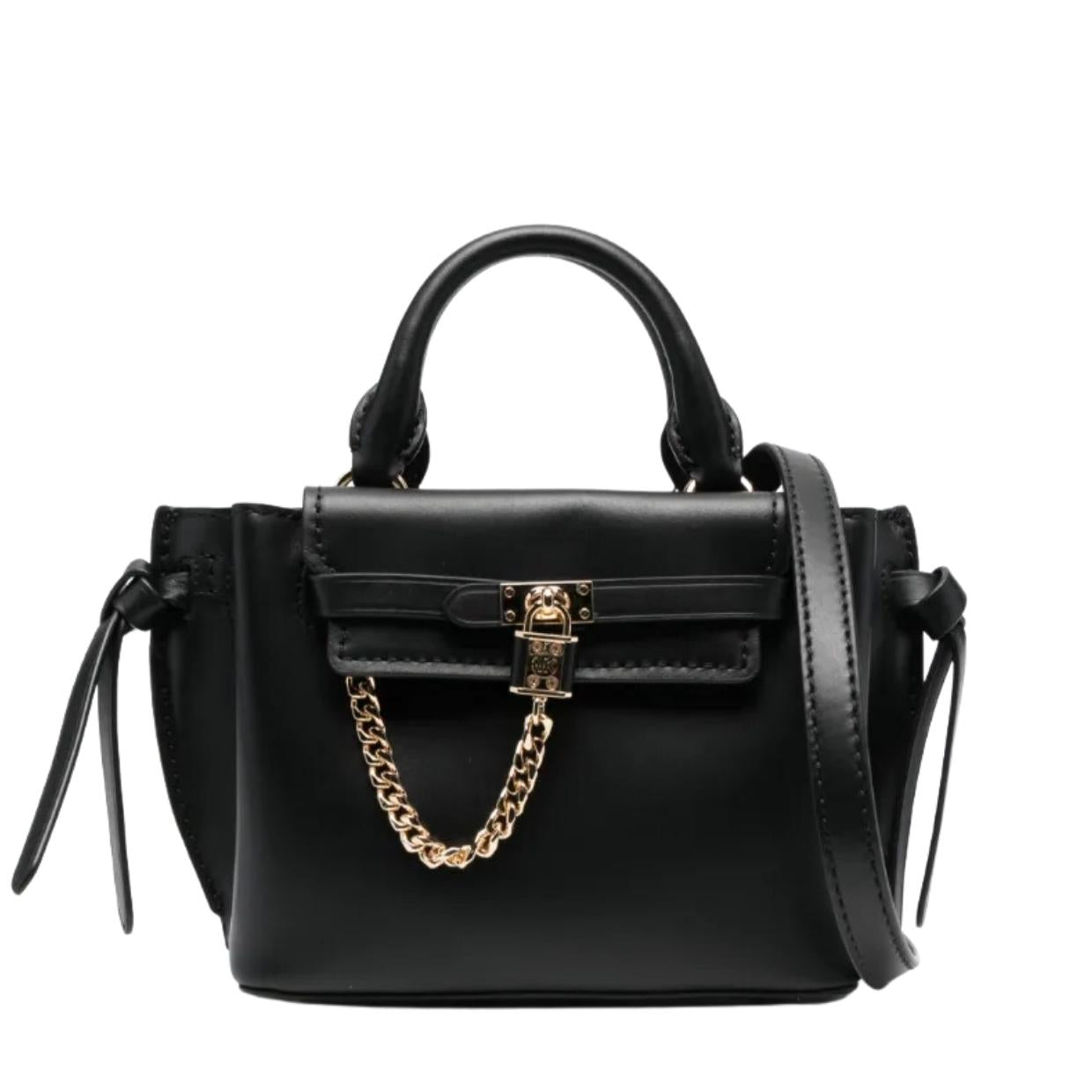 Michael Kors Hamilton Legacy Belted Black Extra Small Tote Bag
