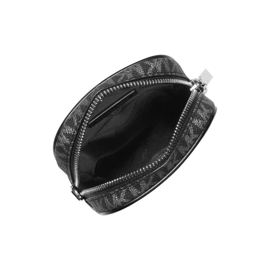 Michael Kors Blaire Black/Silver Logo Camera Crossbody Bag
