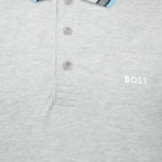 BOSS Paddy Embroidered Logo Grey Polo Shirt