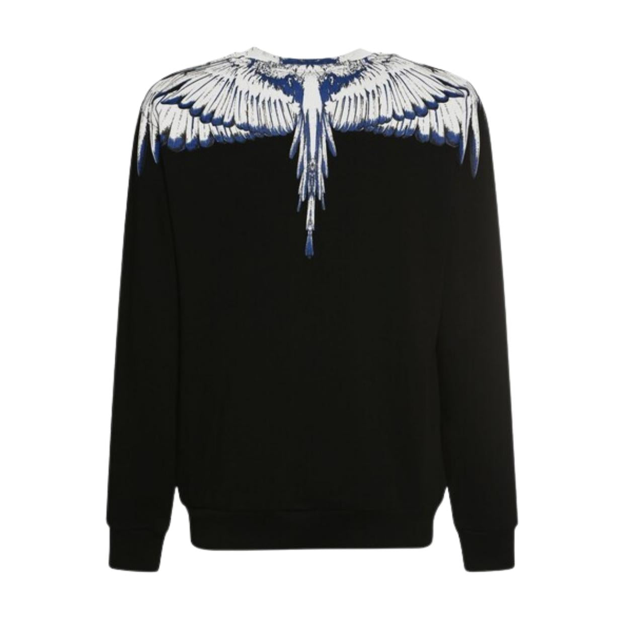 Marcelo Burlon Printed Icon Wings Black Sweatshirt