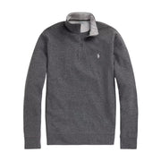 Ralph Lauren Logo Half Zip Grey Sweatshirt