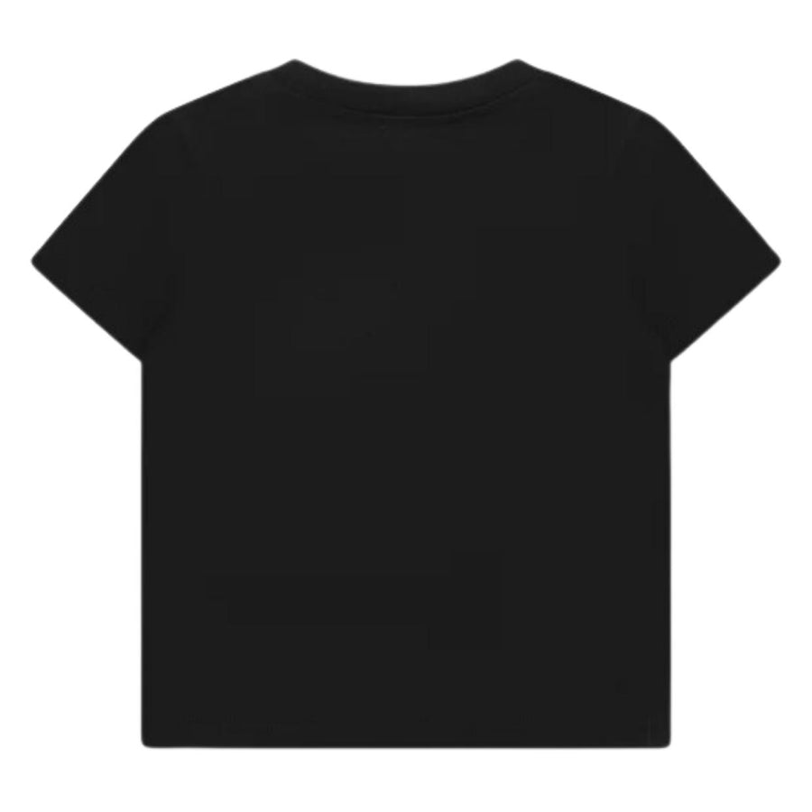 Balmain Kids Rubberised Logo Black T-Shirt