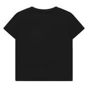 Balmain Kids Rubberised Logo Black T-Shirt