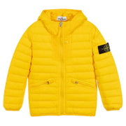 Stone Island Junior Yellow Puffer Jacket