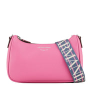 Emporio Armani Logo Mini Pink Baguette Bag
