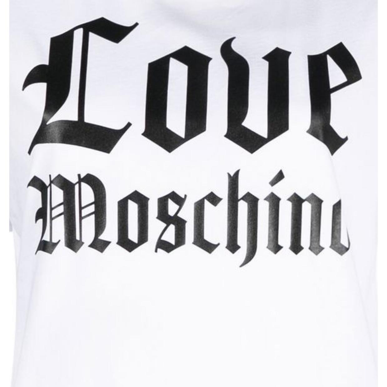 Love Moschino Printed Logo White T-Shirt