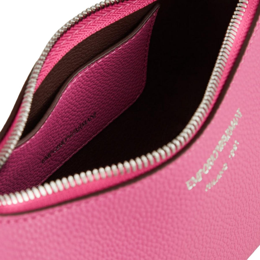 Emporio Armani Logo Mini Pink Baguette Bag