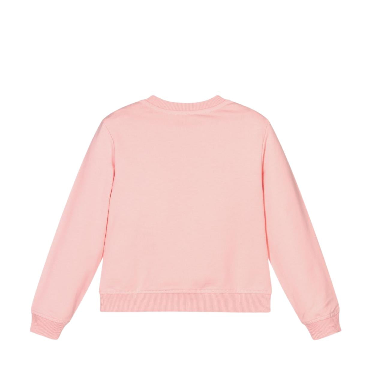 Moschino Girls Pink Teddy Print Sweatshirt