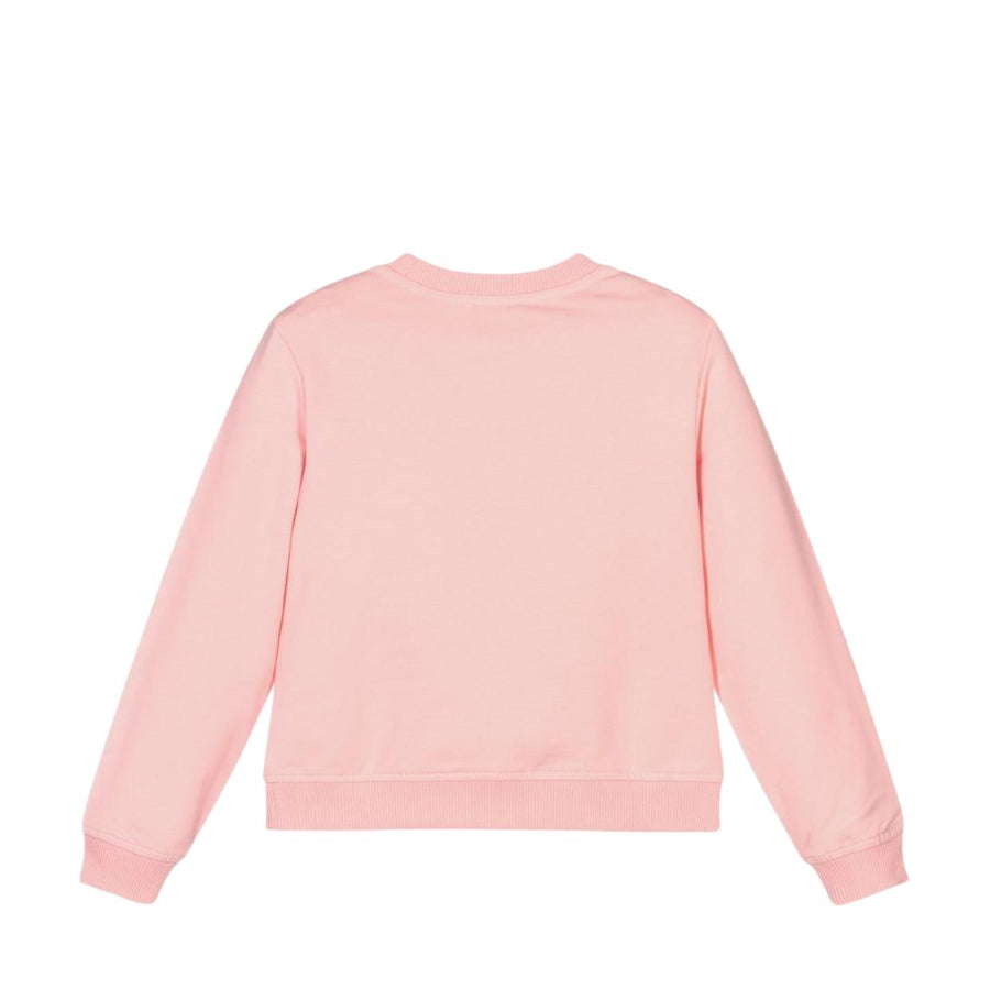 Moschino Girls Pink Teddy Print Sweatshirt