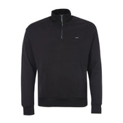 Calvin Klein Logo Black Half Zip Sweatshirt