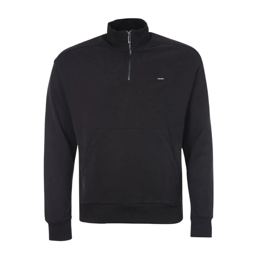 Calvin Klein Logo Black Half Zip Sweatshirt