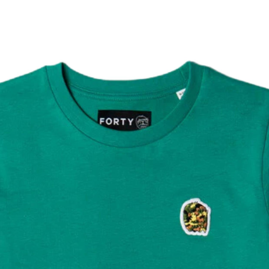 Forty Kids Ben Camo Logo Green T-Shirt