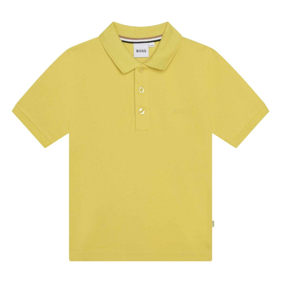 BOSS Kids Lime Short Sleeve Polo Shirt