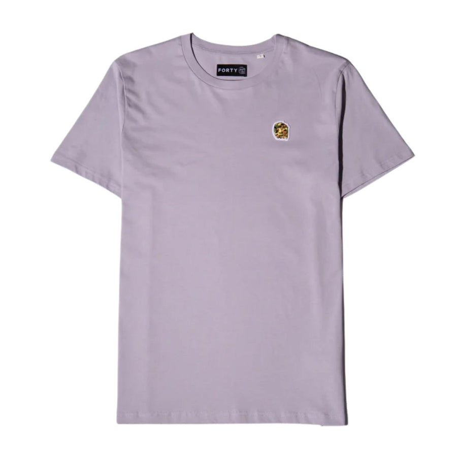 Forty Ben Camo Logo Badge Lilac T-Shirt