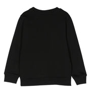 Balmain Kids Iridescent Logo Black Sweatshirt