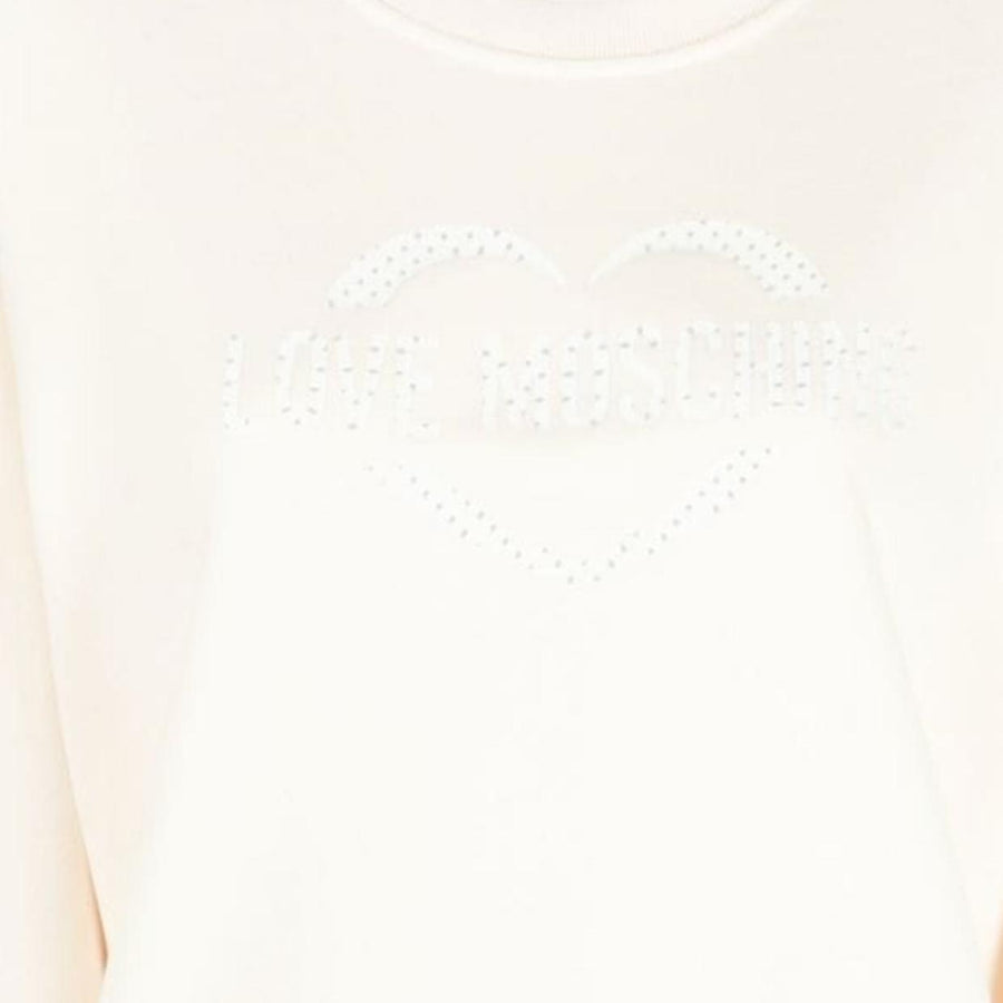 Love Moschino 3D Effect Polka-Dot Logo Sweatshirt