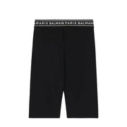 Balmain Kids Logo Patch Cycle Shorts