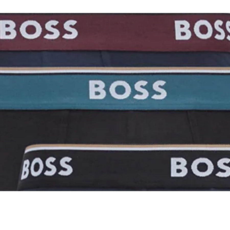 BOSS Three Pack Cotton Stretch Boxer Brief