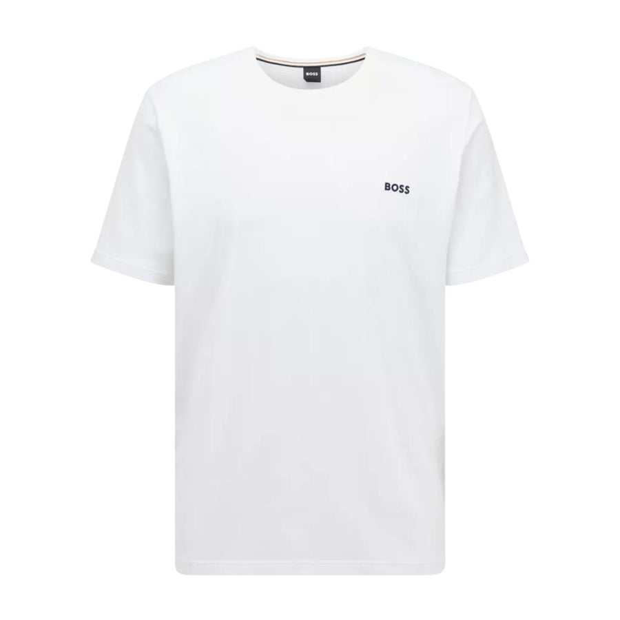BOSS Embroidered Logo White T-Shirt