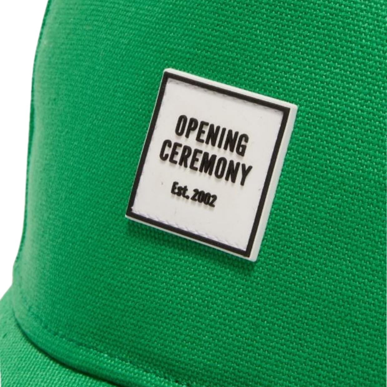 Opening Ceremony Box Logo Green Cap
