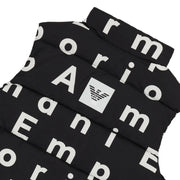 Emporio Armani Junior Lettering Logo Black Gilet
